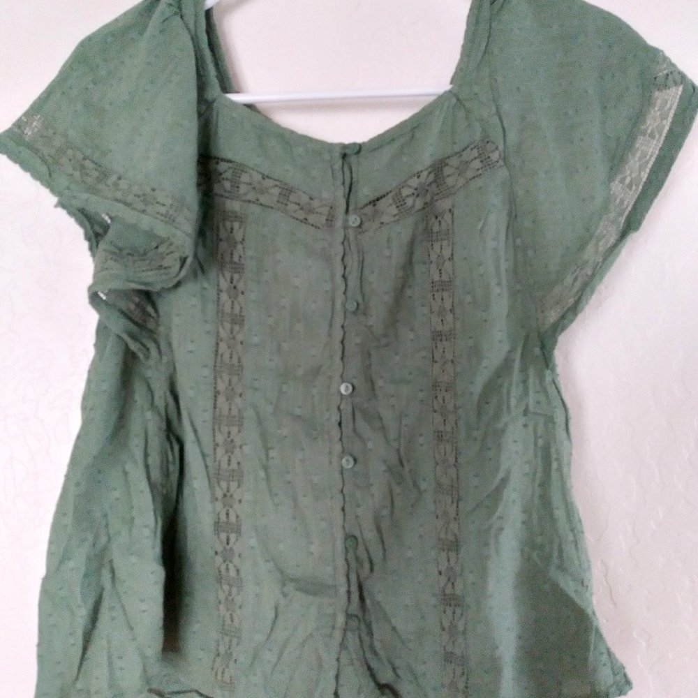 Old Navy Flutter Sleeve Blouse